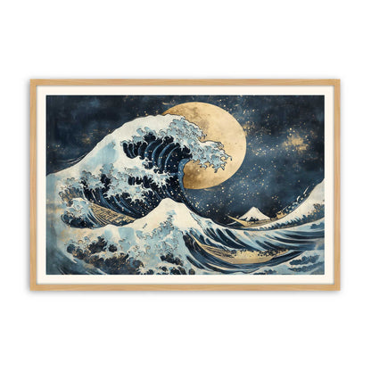 [Color:American Maple], Picture of art in a American Maple frame