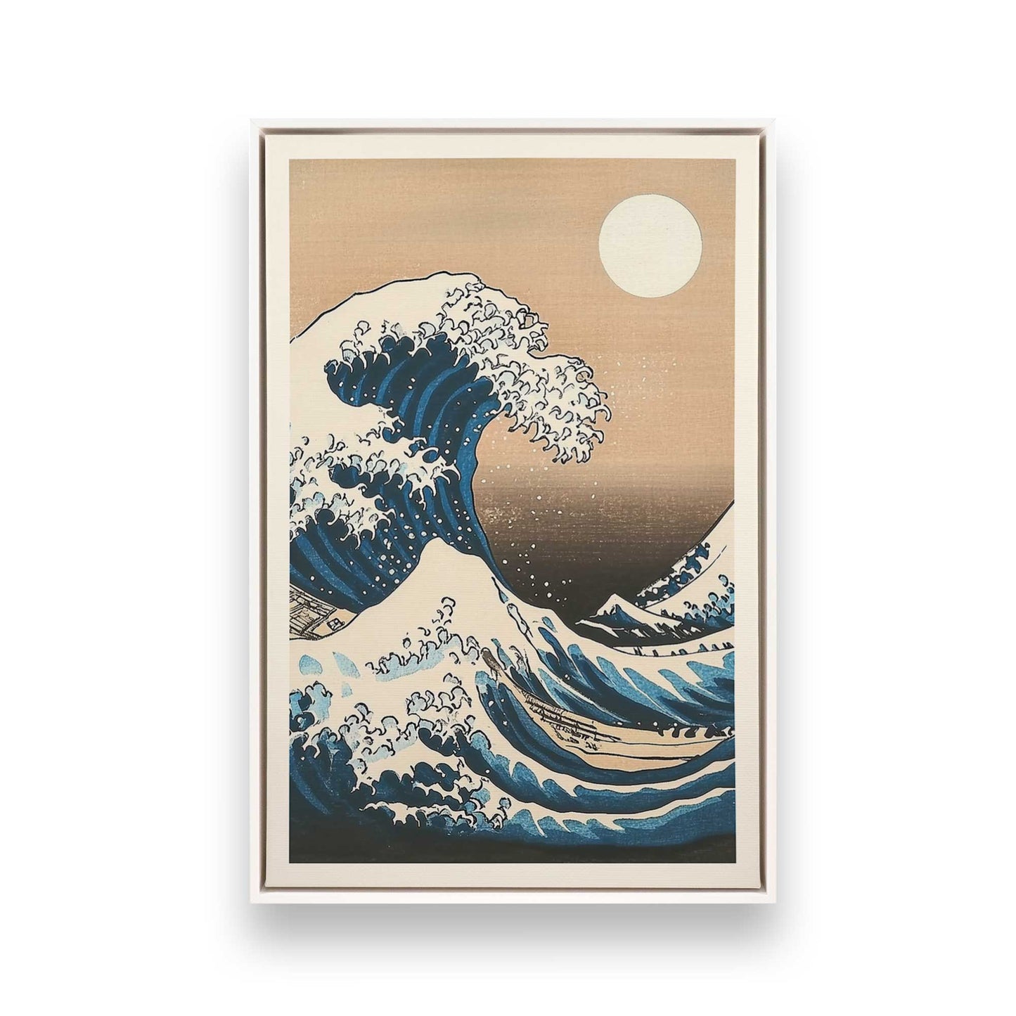[Color:Opaque White], Picture of art in a White frame
