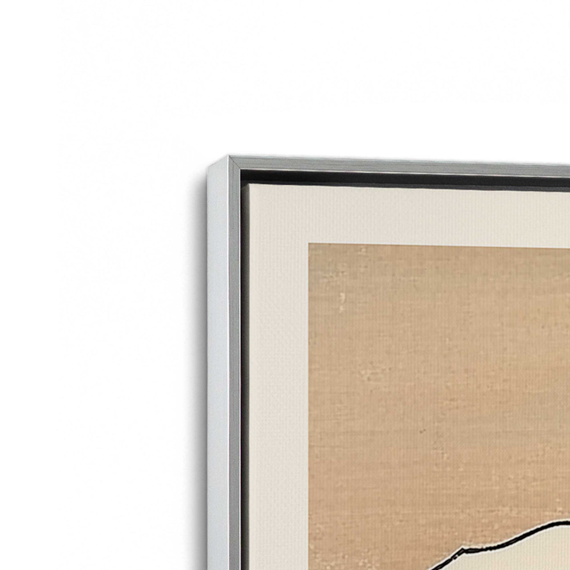 [Color:Polished Chrome], Picture of art in a Polished Chrome frame at an angle