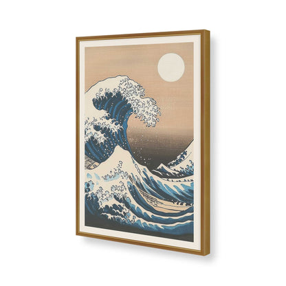 [Color:Polished Gold], Picture of art in a Polished Gold frame of the corner