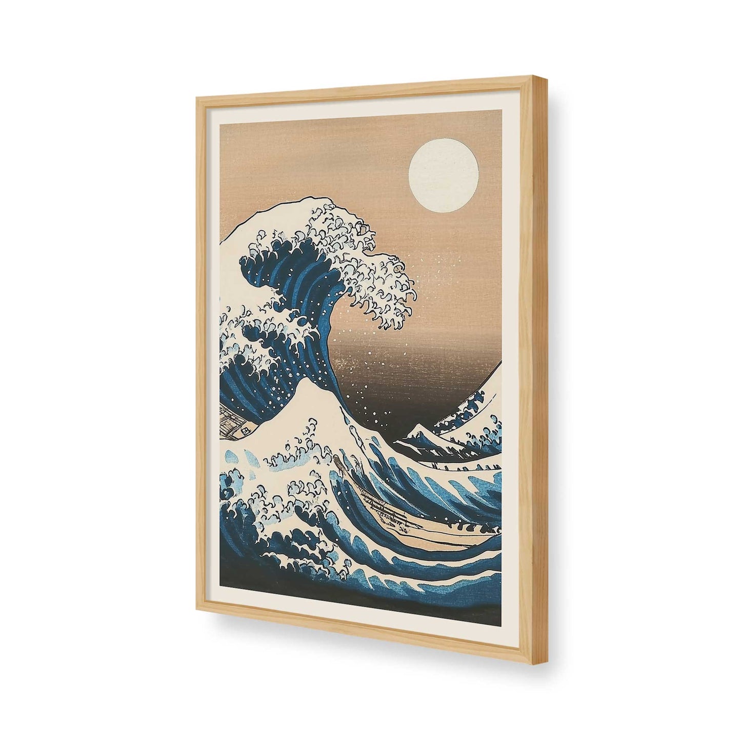 [Color:American Maple], Picture of art in a American Maple frame of the corner