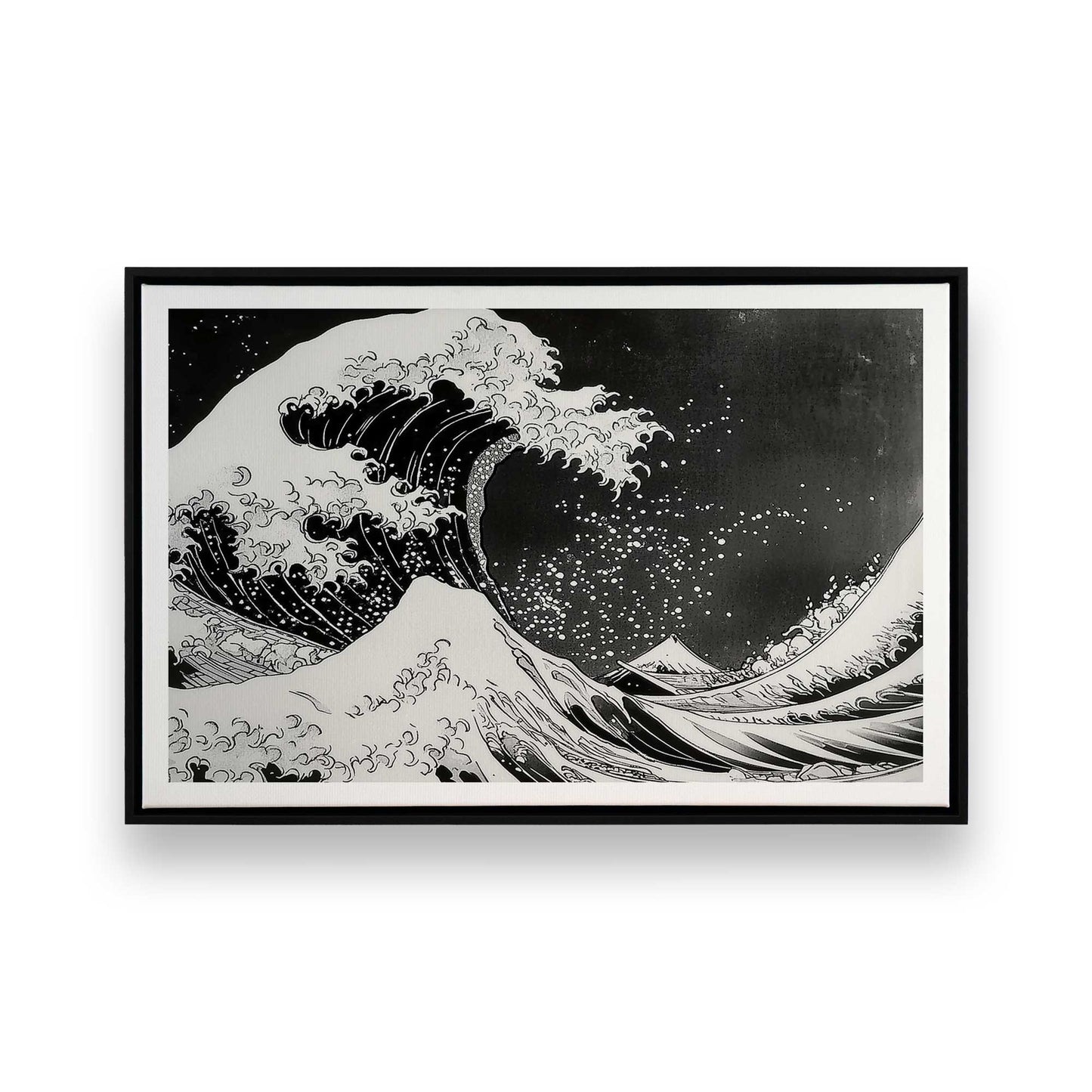[Color:Satin Black], Picture of art in a Satin Black frame