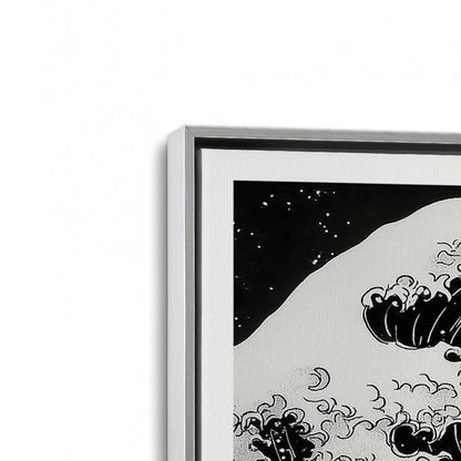 [Color:Polished Chrome], Picture of art in a Polished Chrome frame at an angle