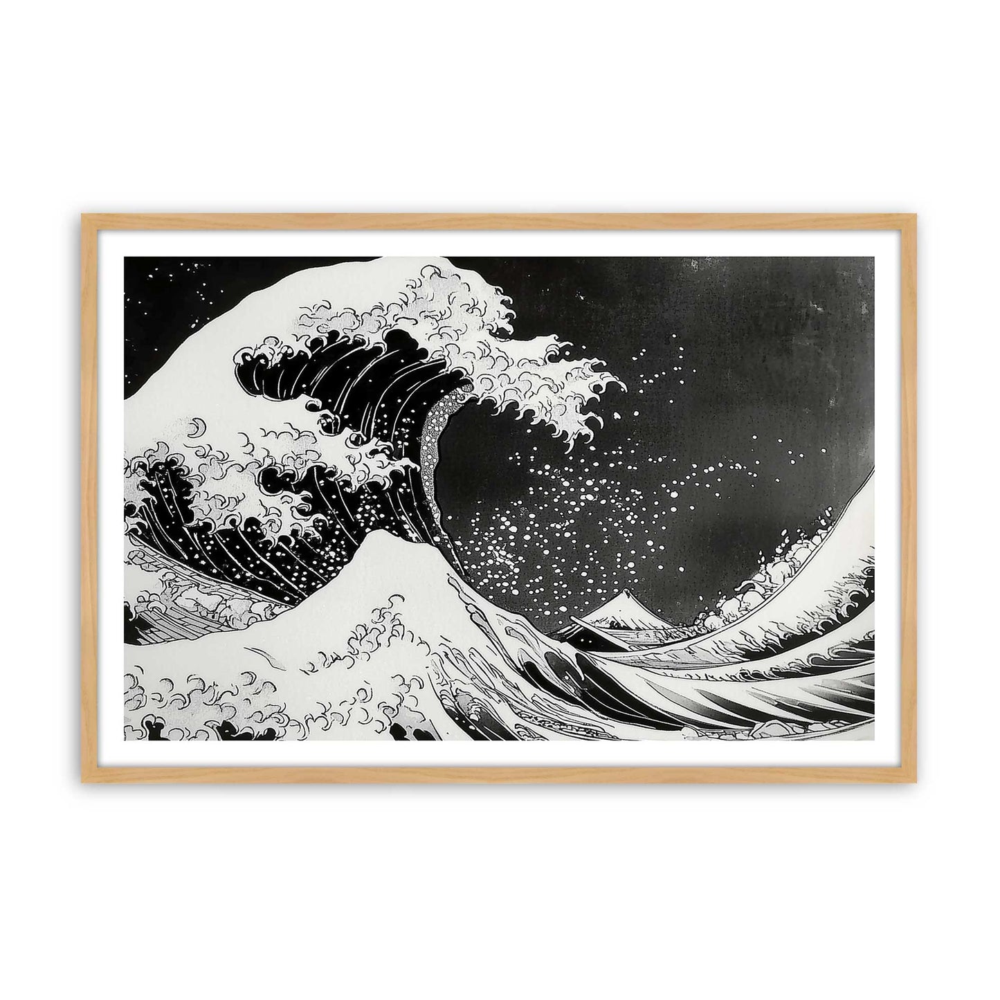[Color:American Maple], Picture of art in a American Maple frame
