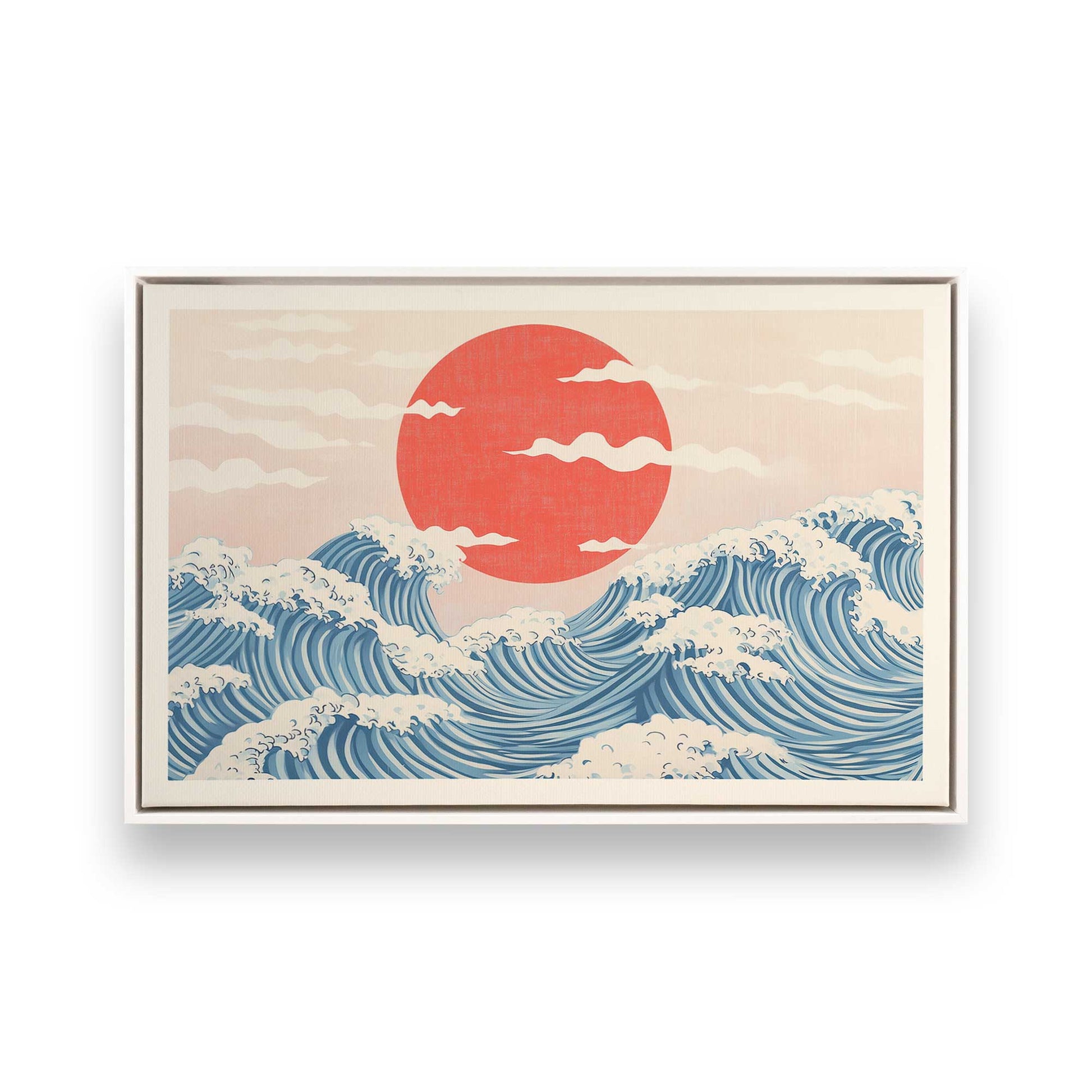 [Color:Opaque White], Picture of art in a White frame