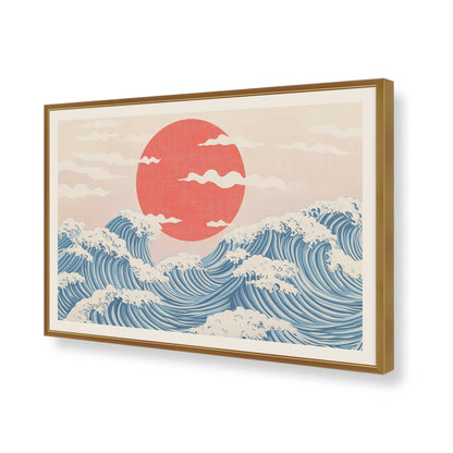 [Color:Polished Gold], Picture of art in a Polished Gold frame of the corner