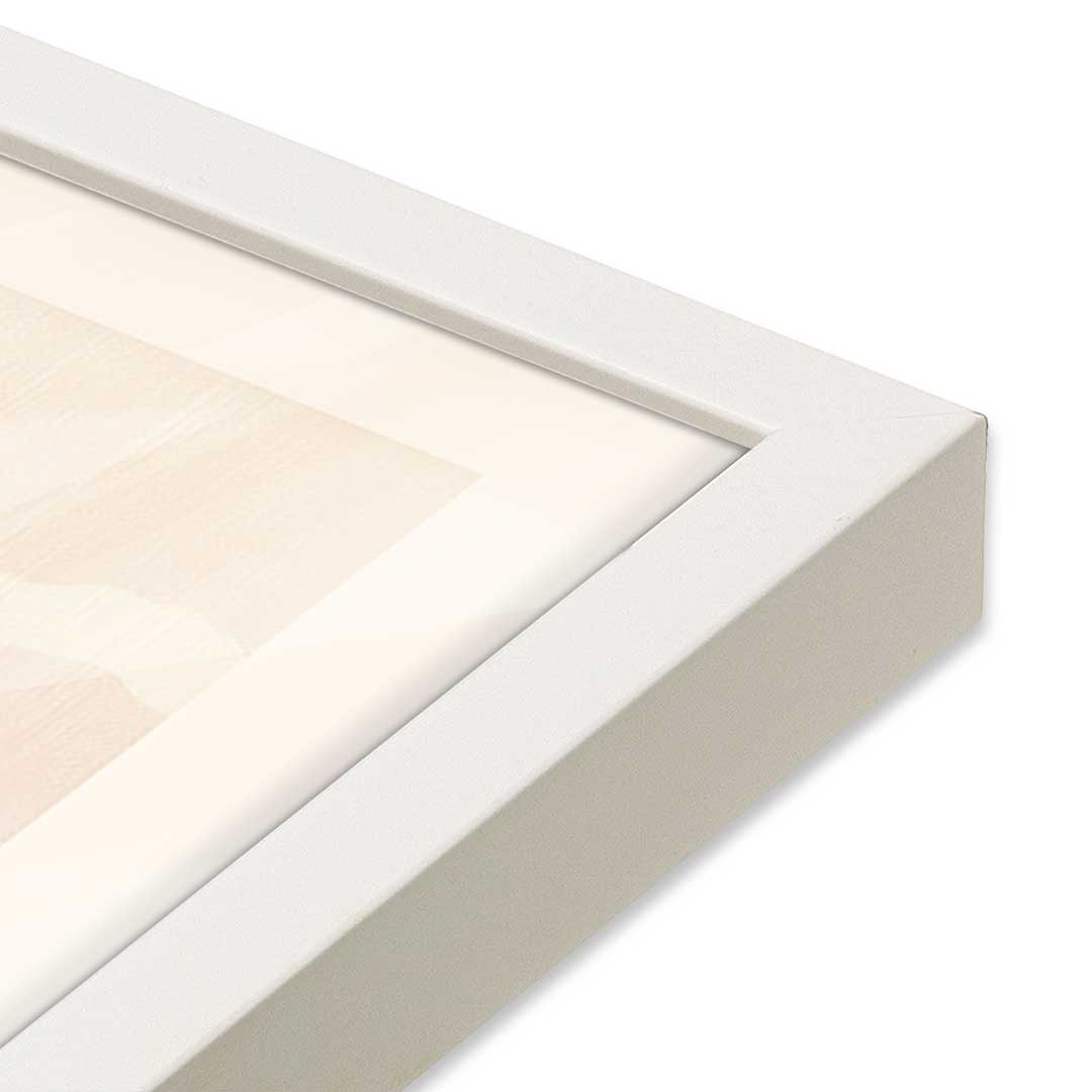 [Color:Opaque White], Picture of art in a Opaque White frame at an angle