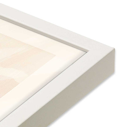 [Color:Opaque White], Picture of art in a Opaque White frame at an angle