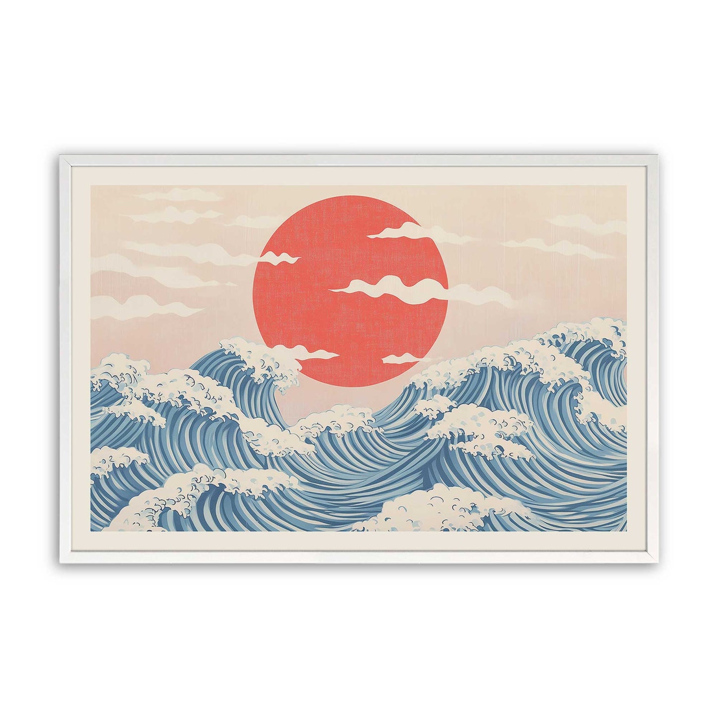 [Color:Opaque White], Picture of art in a Opaque White frame