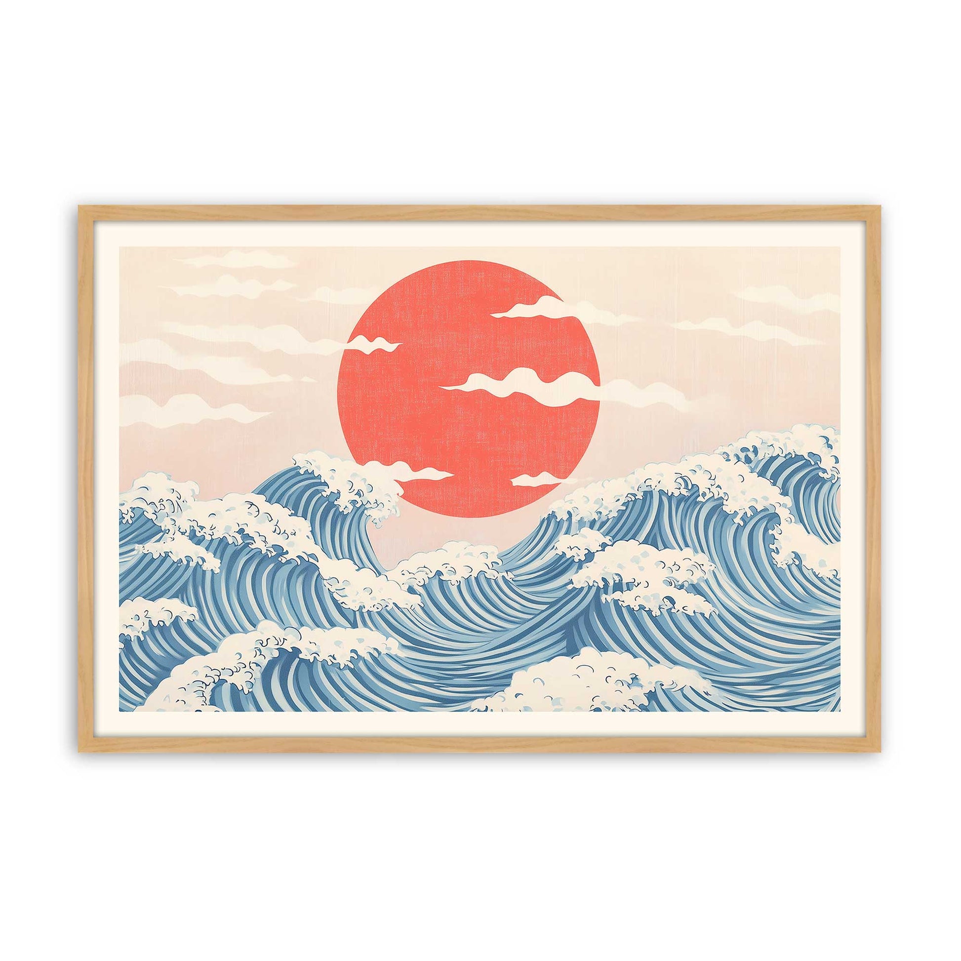 [Color:American Maple], Picture of art in a American Maple frame