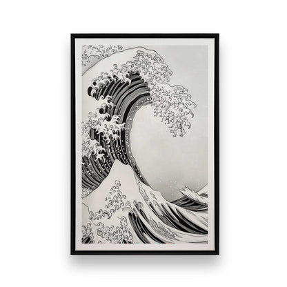 [Color:Satin Black], Picture of art in a Satin Black frame