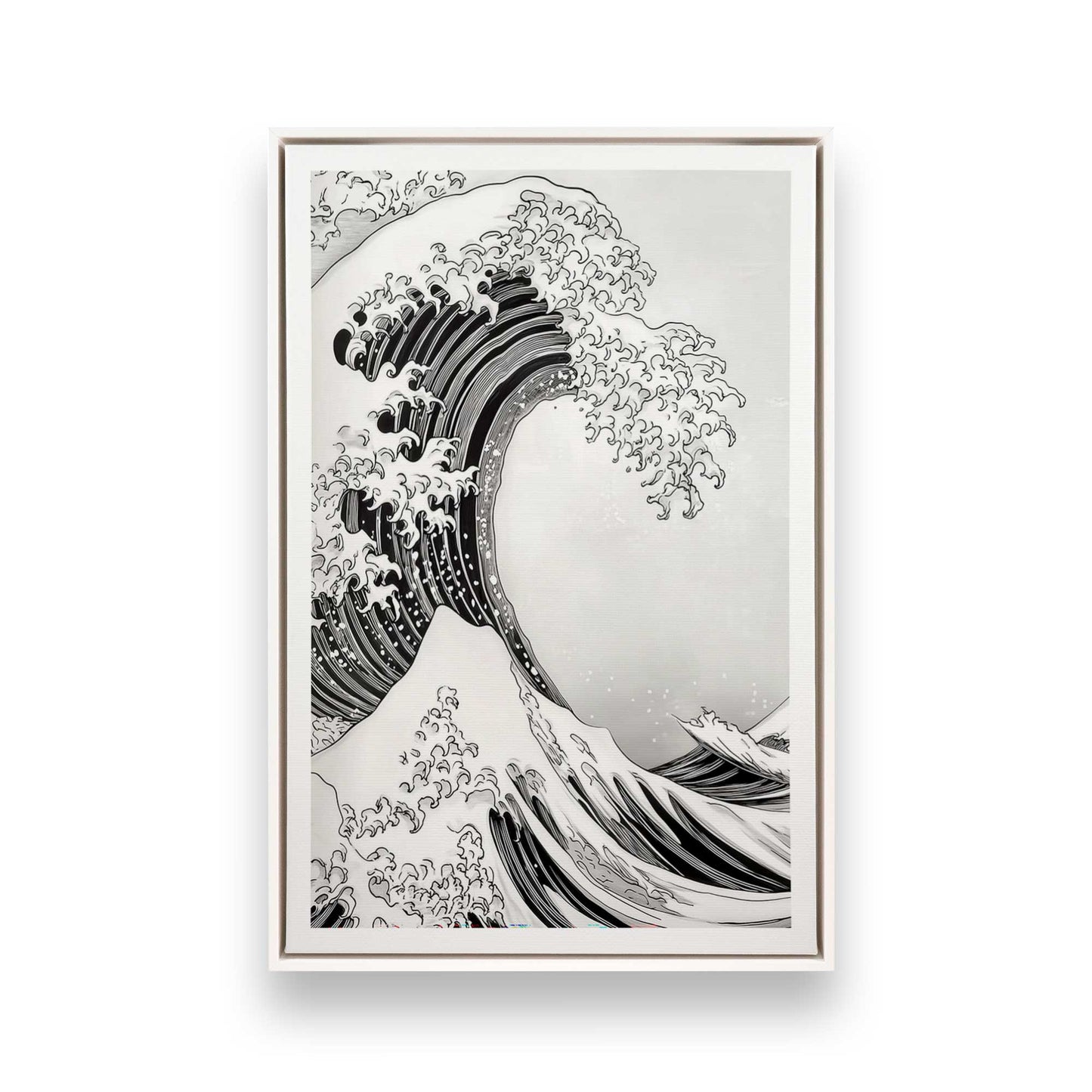 [Color:Opaque White], Picture of art in a White frame