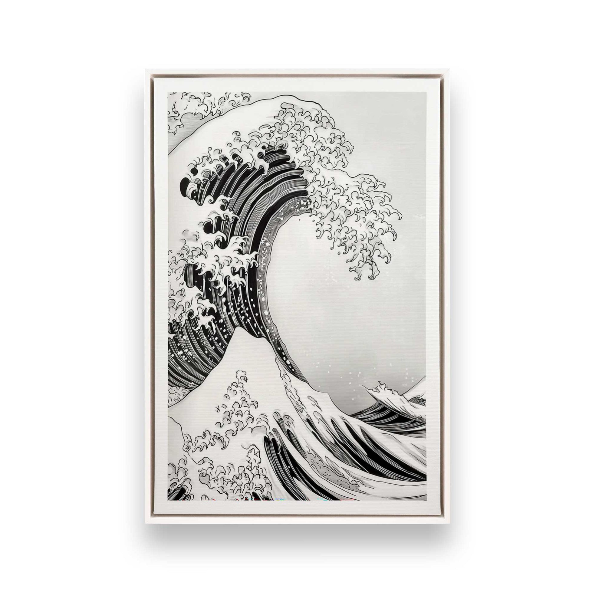 [Color:Opaque White], Picture of art in a White frame