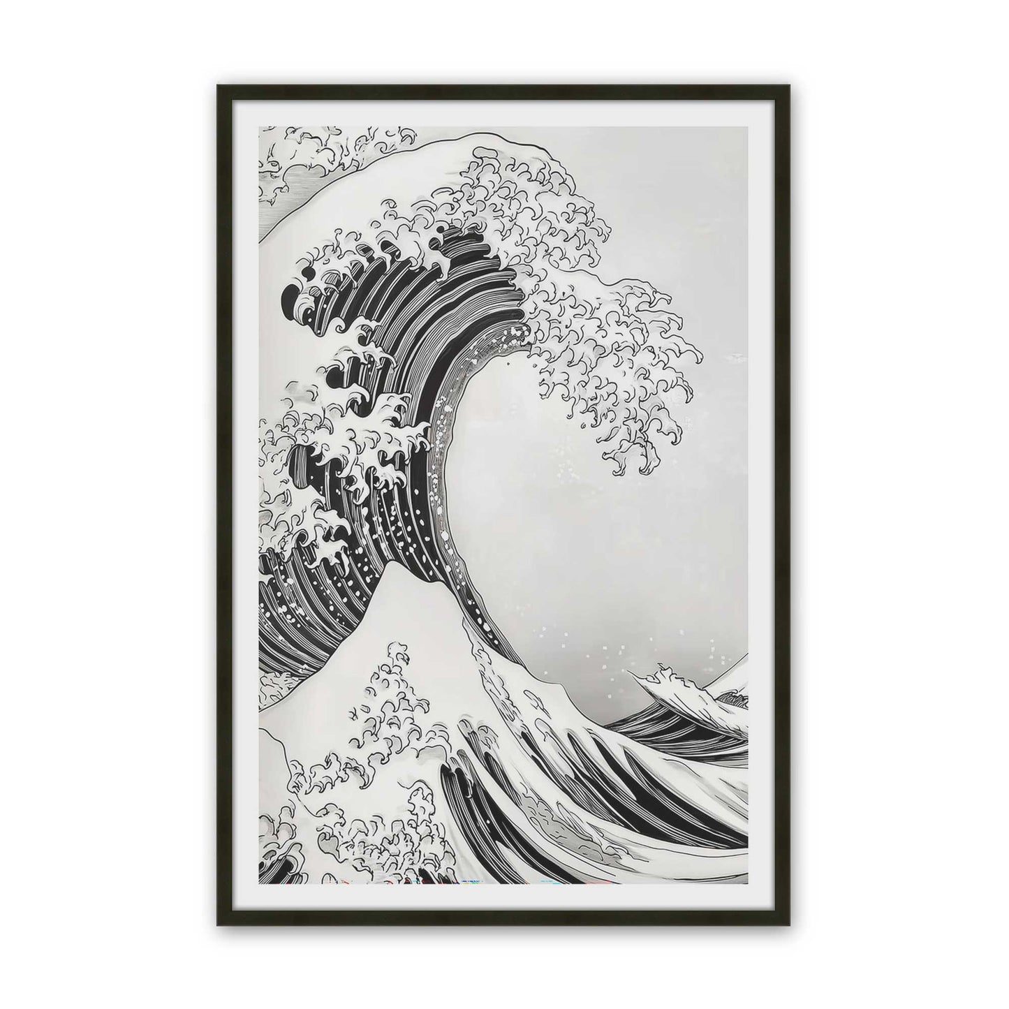 [Color:Satin Black], Picture of art in a Satin Black frame