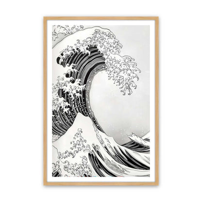 [Color:American Maple], Picture of art in a American Maple frame