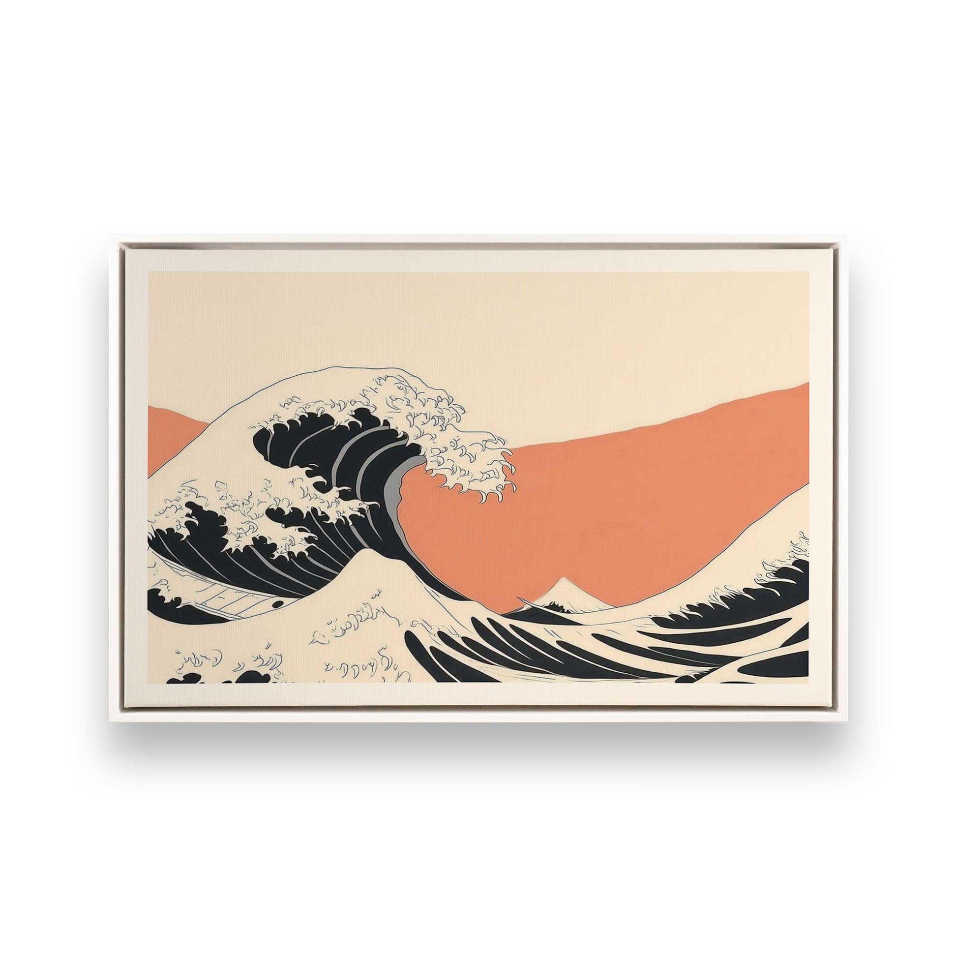 [Color:Opaque White], Picture of art in a White frame