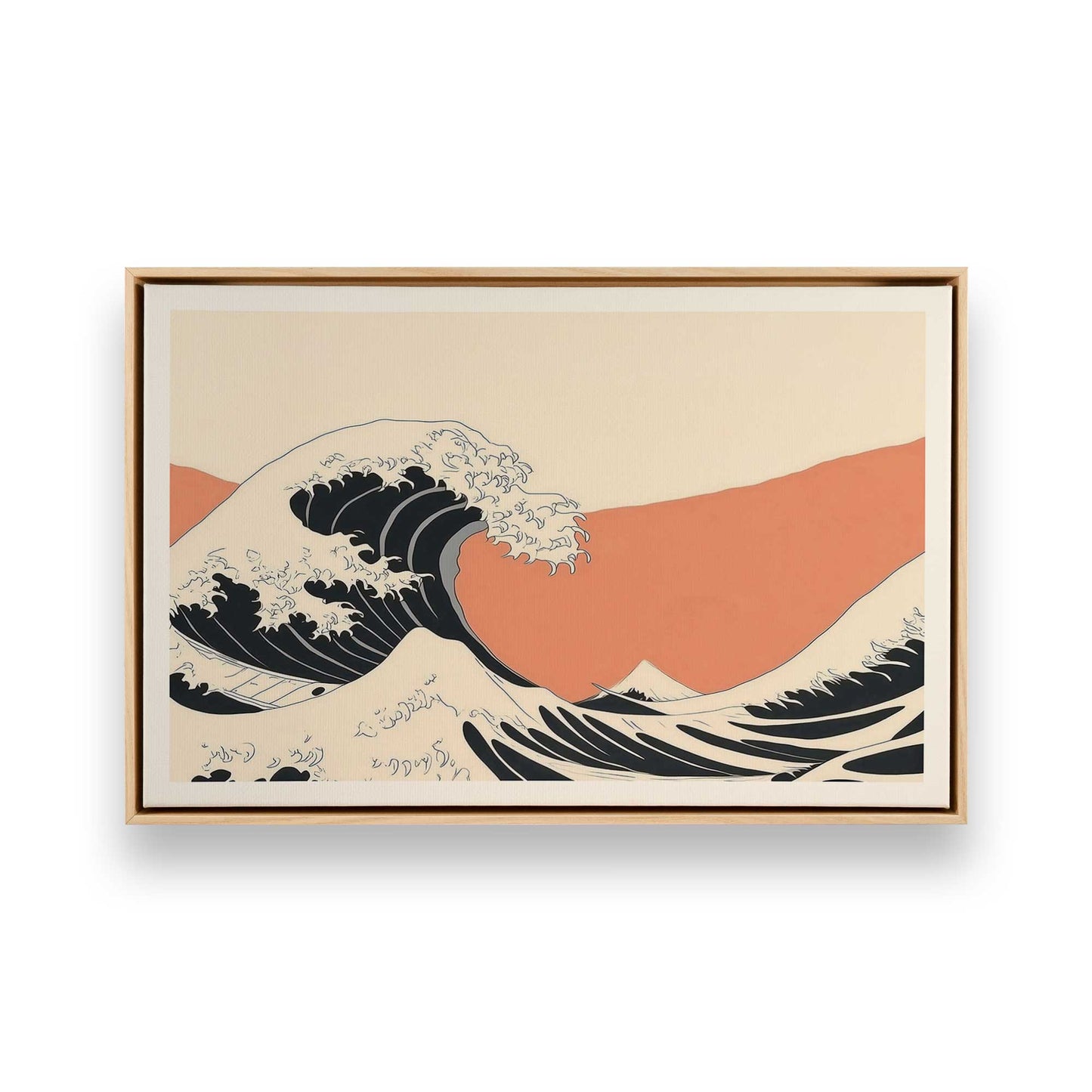 [Color:American Maple], Picture of art in a American Maple frame