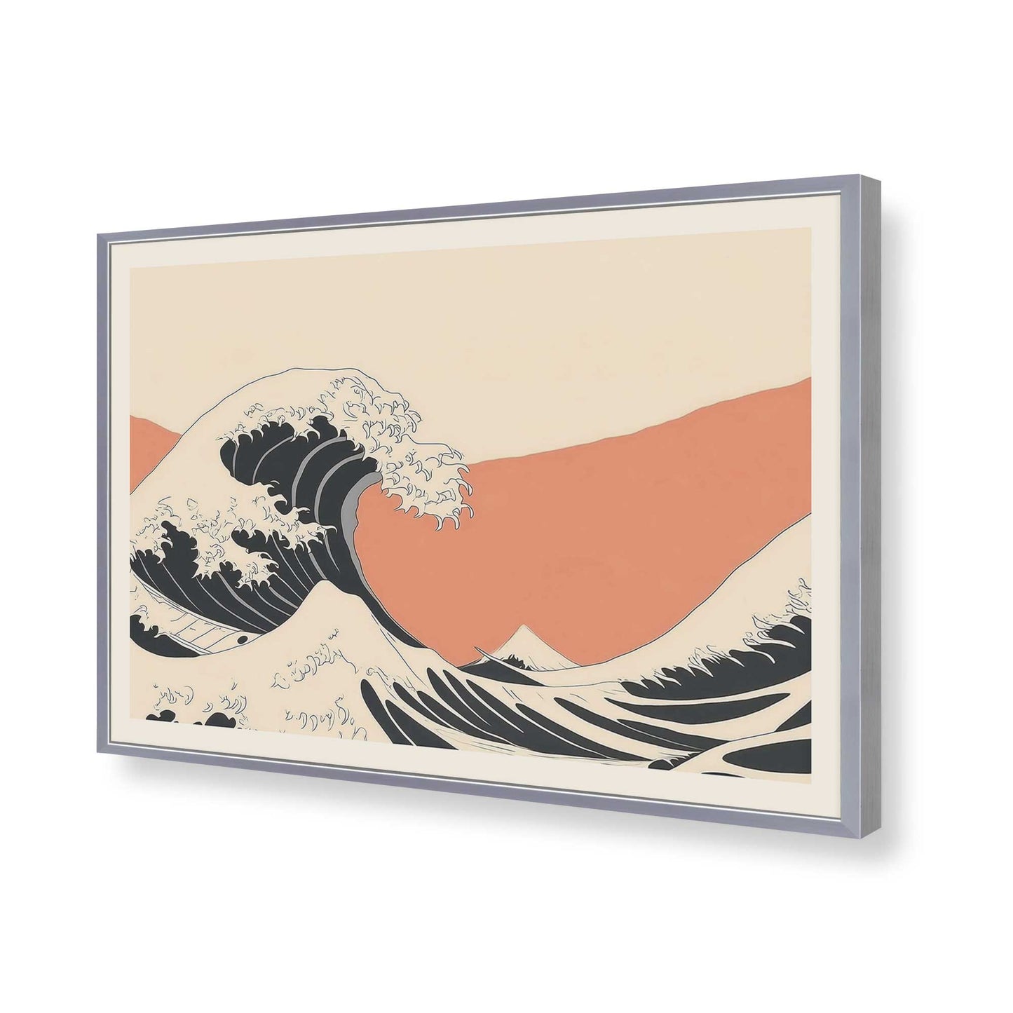[Color:Polished Chrome], Picture of art in a Polished Chrome frame of the corner