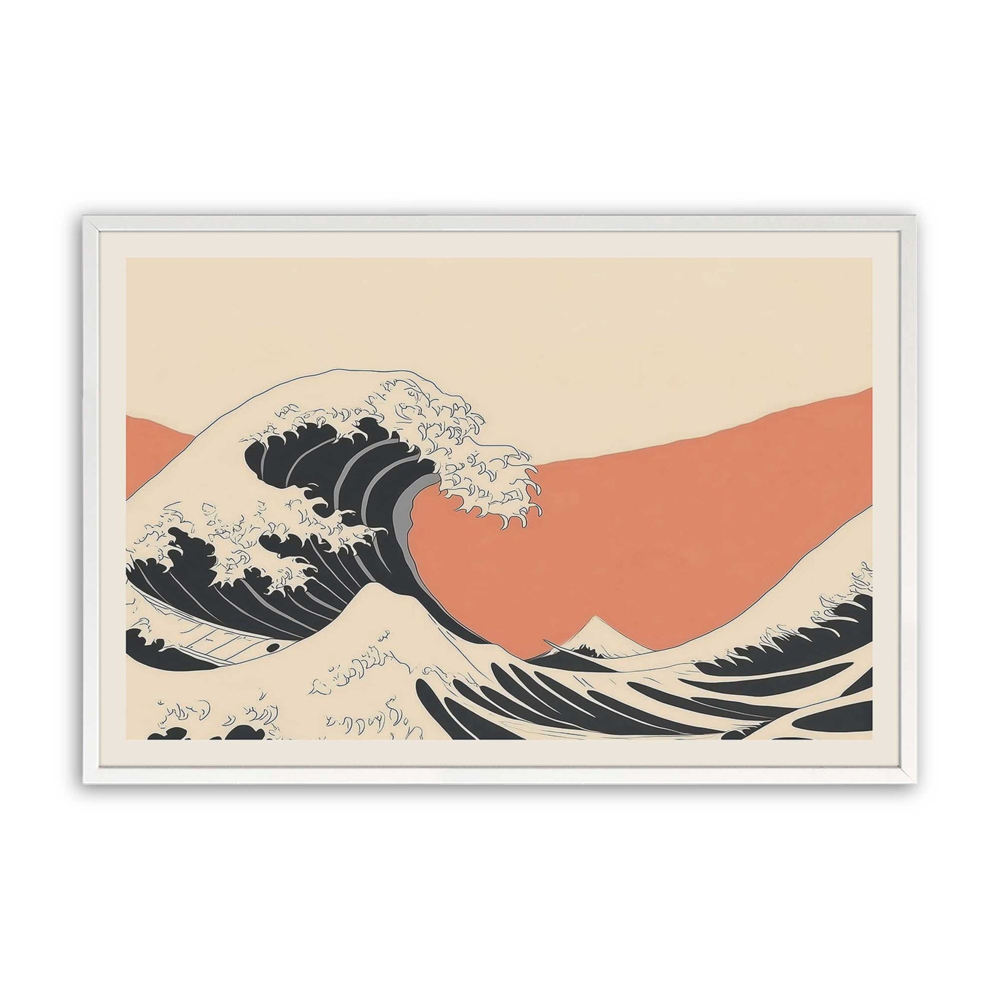 [Color:Opaque White], Picture of art in a Opaque White frame
