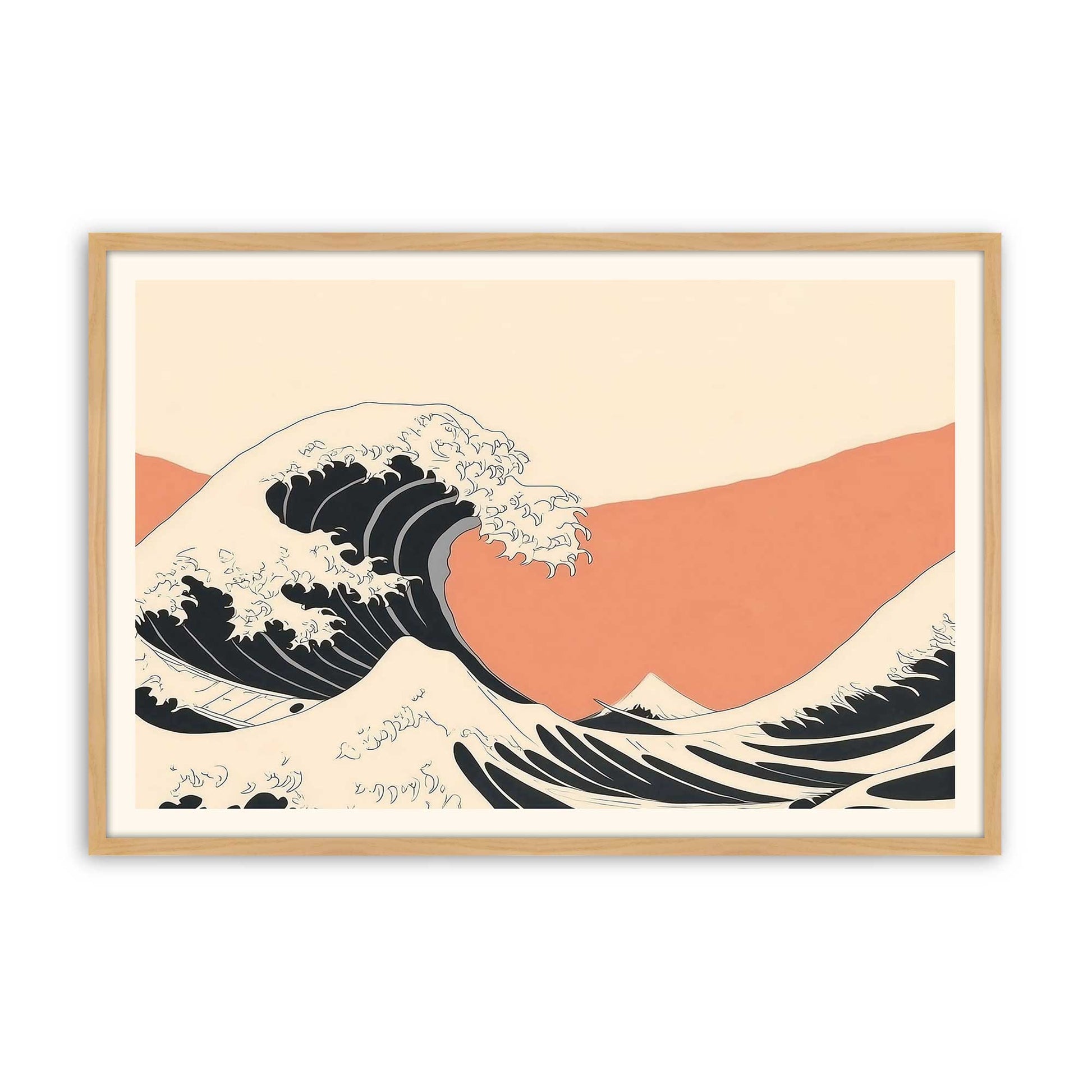 [Color:American Maple], Picture of art in a American Maple frame