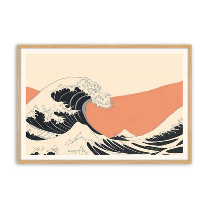 [Color:American Maple], Picture of art in a American Maple frame