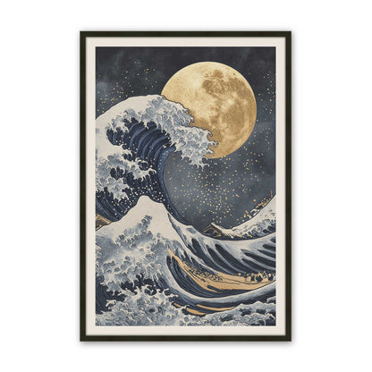 [Color:Satin Black], Picture of art in a Satin Black frame
