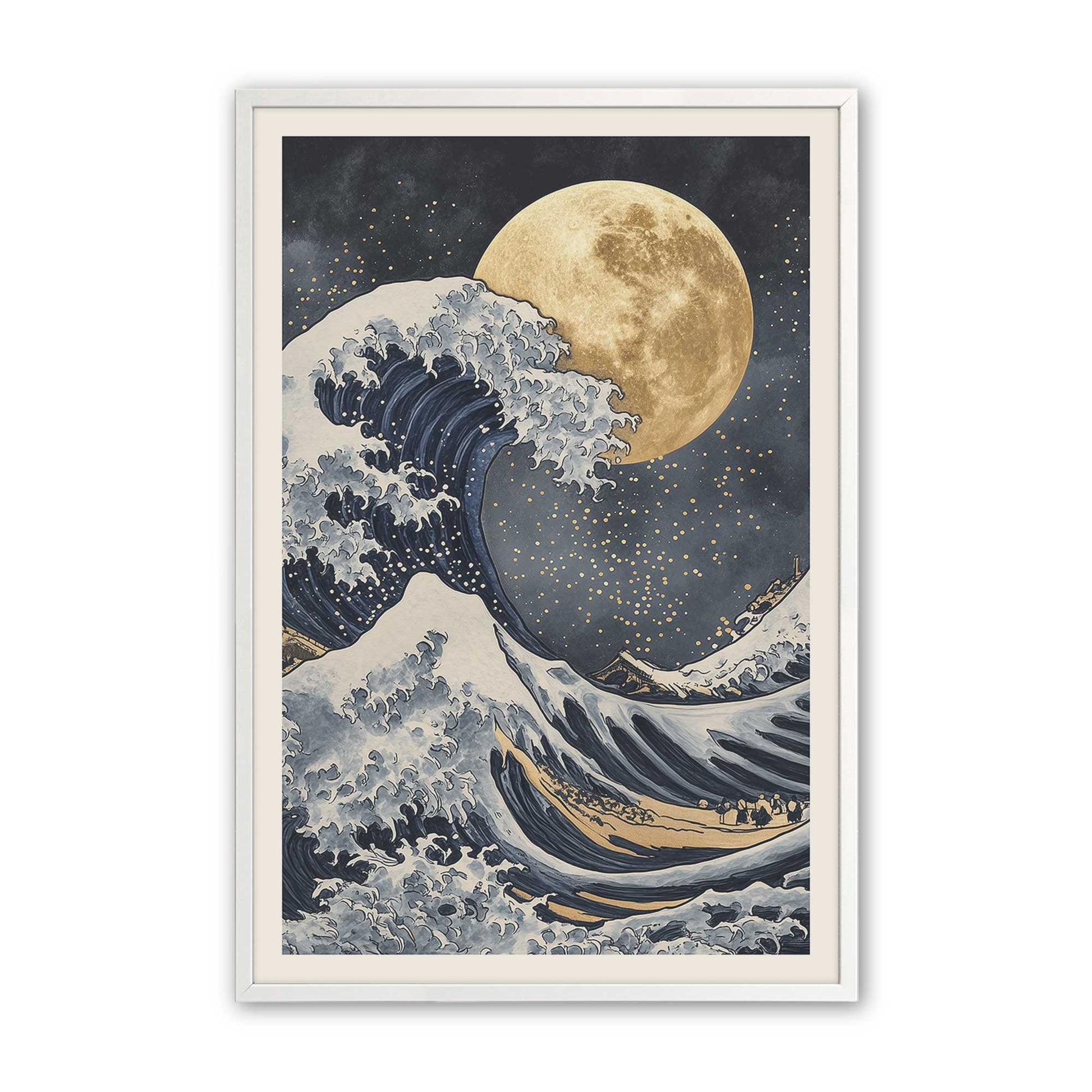 [Color:Opaque White], Picture of art in a Opaque White frame