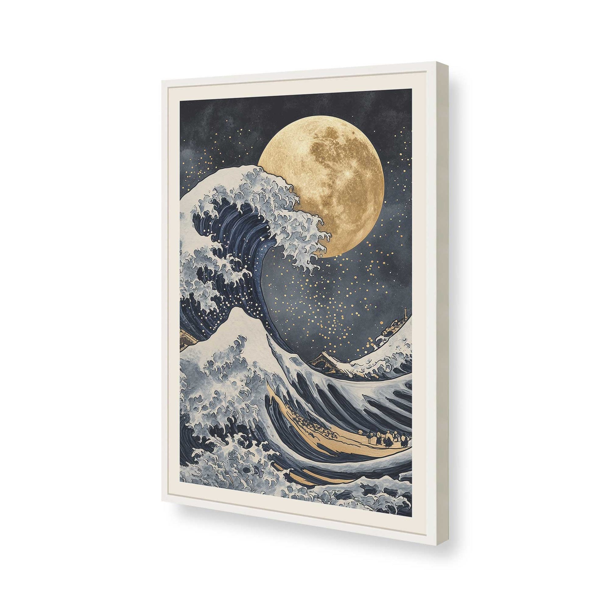 [Color:Opaque White], Picture of art in a Opaque White frame of the corner
