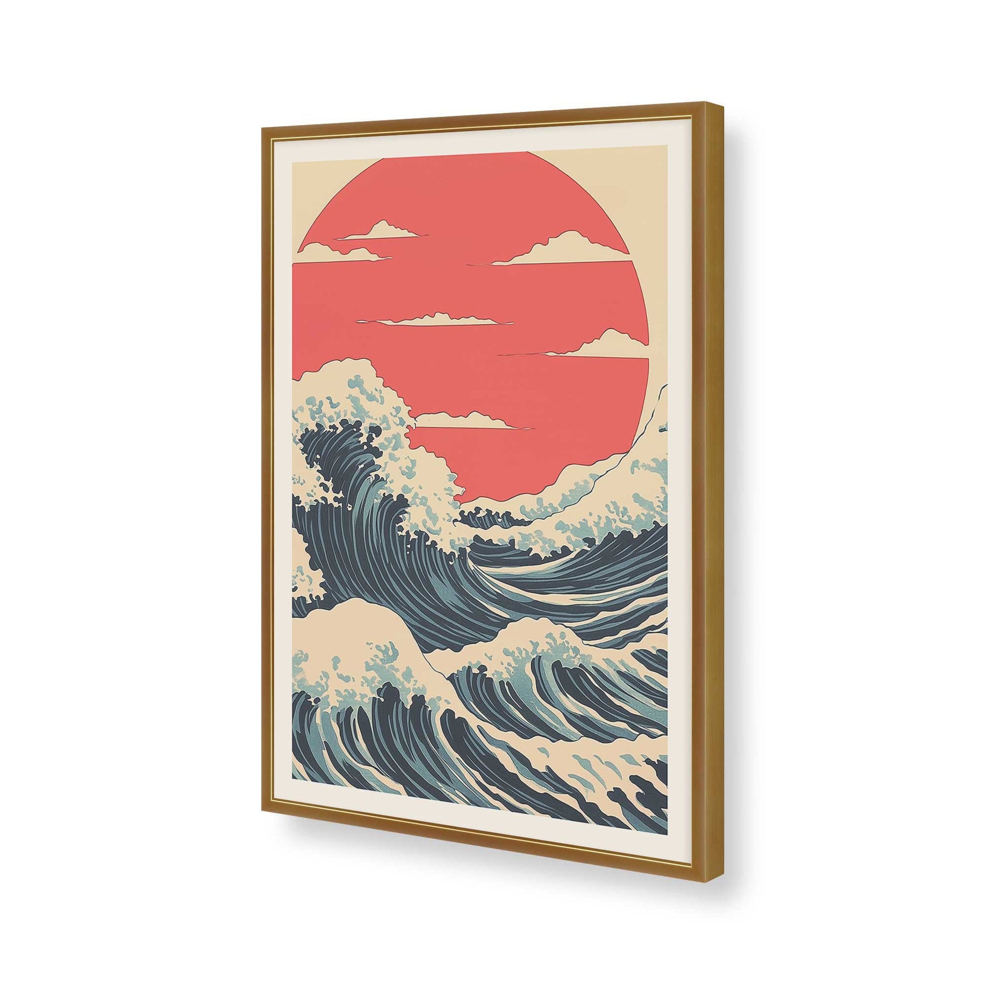 [Color:Polished Gold], Picture of art in a Polished Gold frame of the corner