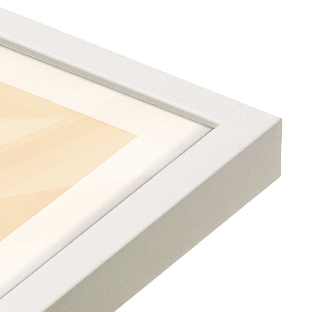 [Color:Opaque White], Picture of art in a Opaque White frame at an angle