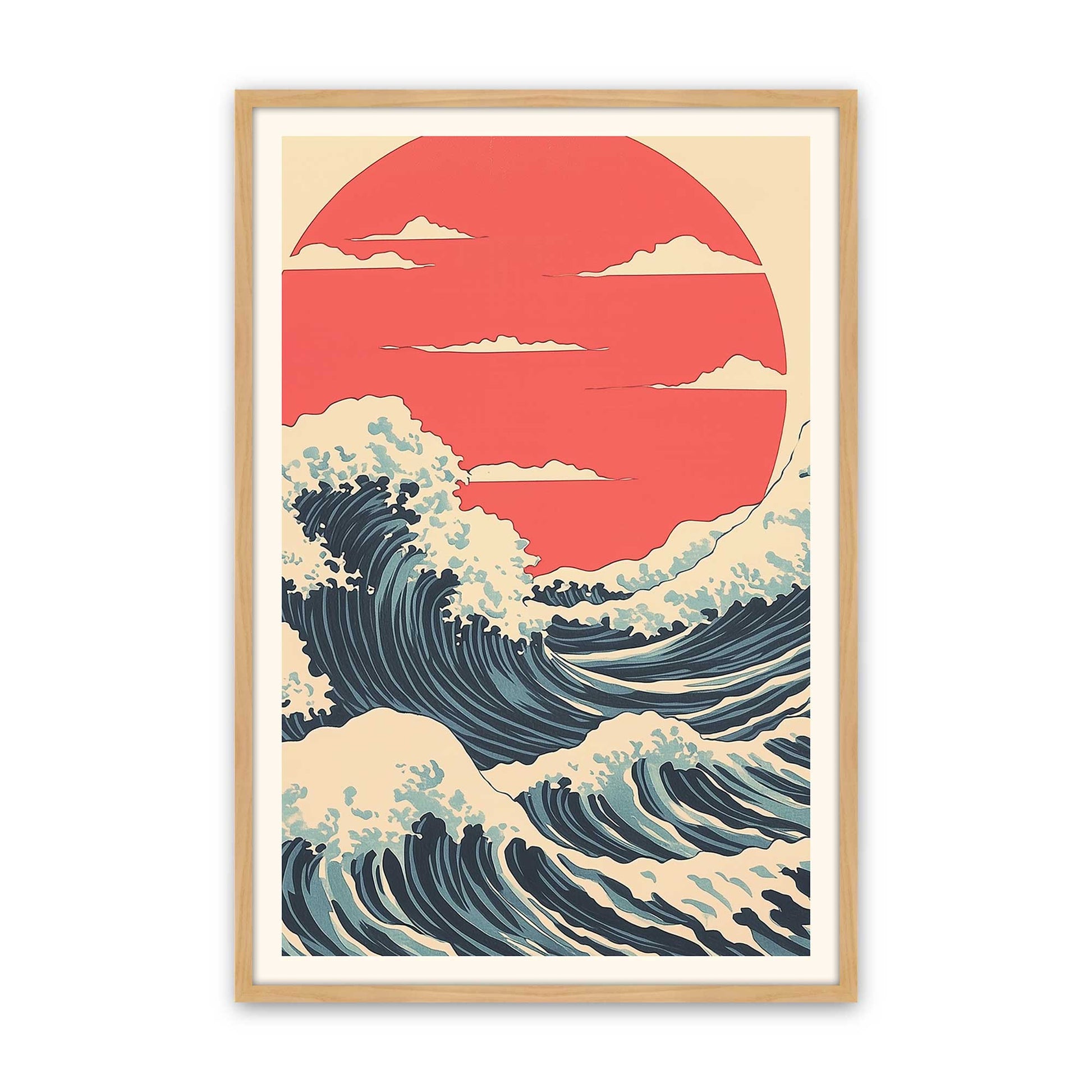 [Color:American Maple], Picture of art in a American Maple frame