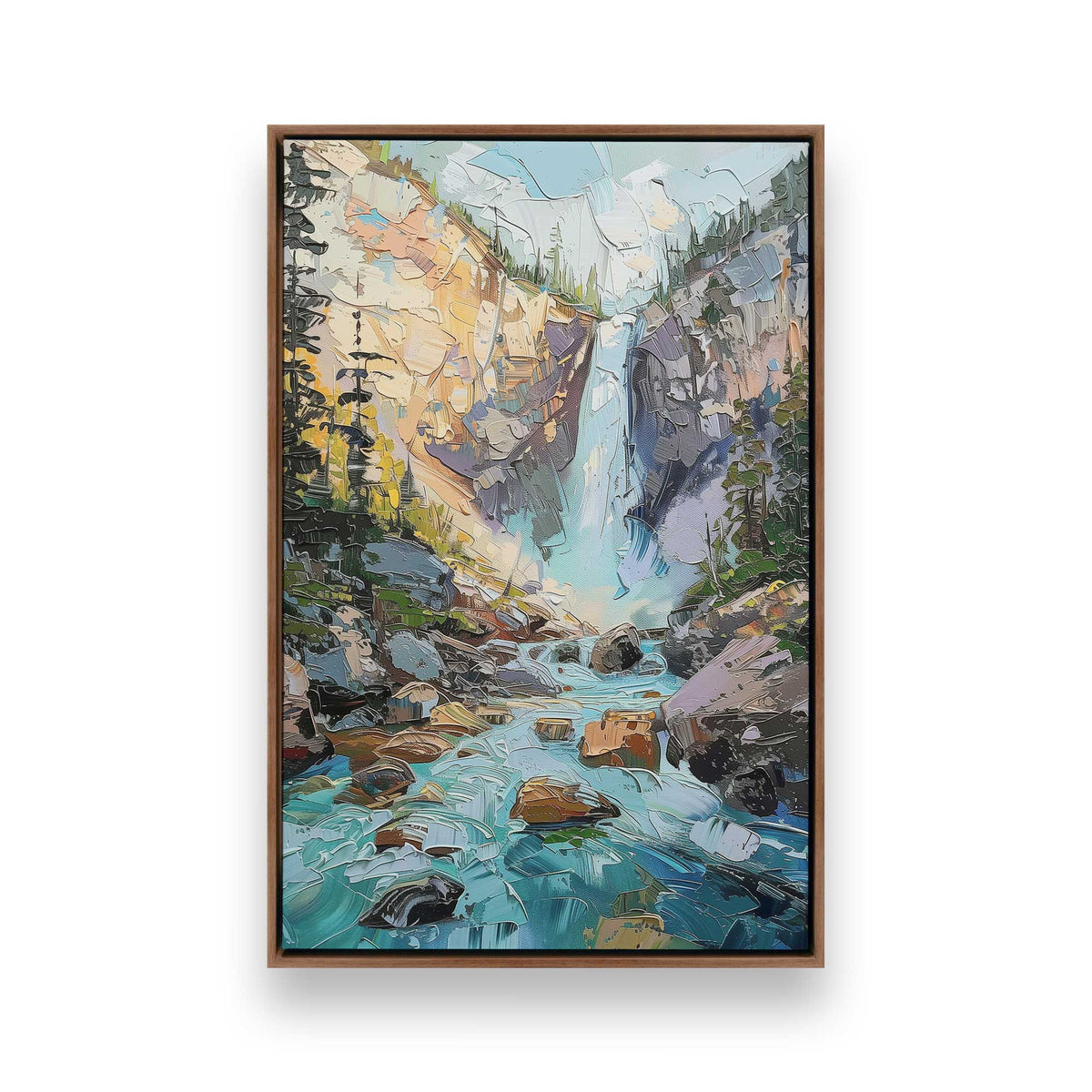 [Color:Walnut], Picture of art in a Walnut frame