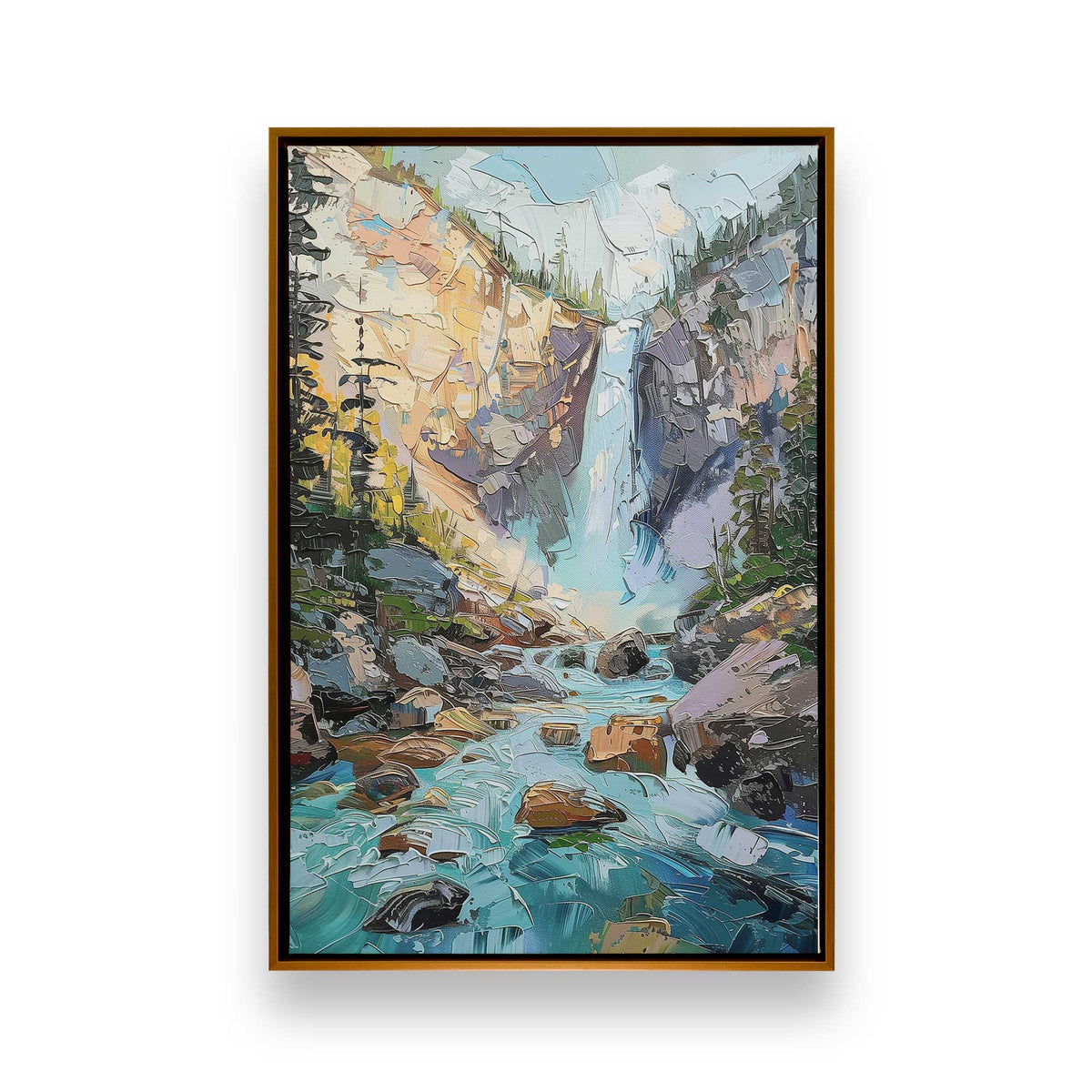 [Color:Polished Gold], Picture of art in a Polished Gold frame