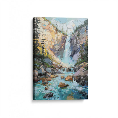 [Color:Stretched Canvas], Picture of art at an angle