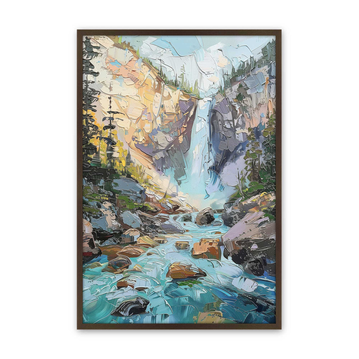 [Color:Belvinder Brown], Picture of art in a Polished Chrome frame