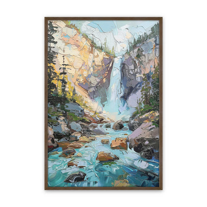 [Color:Walnut], Picture of art in a Polished Chrome frame