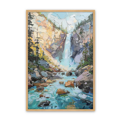 [Color:American Maple], Picture of art in a Polished Chrome frame