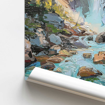 Cascade Through Stone Print
