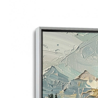 [Color:Polished Chrome], Picture of art in a Polished Chrome frame at an angle