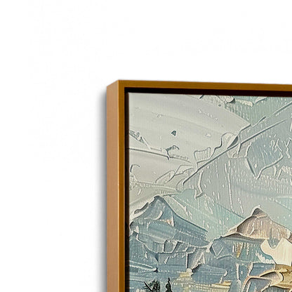 [Color:Polished Gold], Picture of art in a Polished Gold frame at an angle