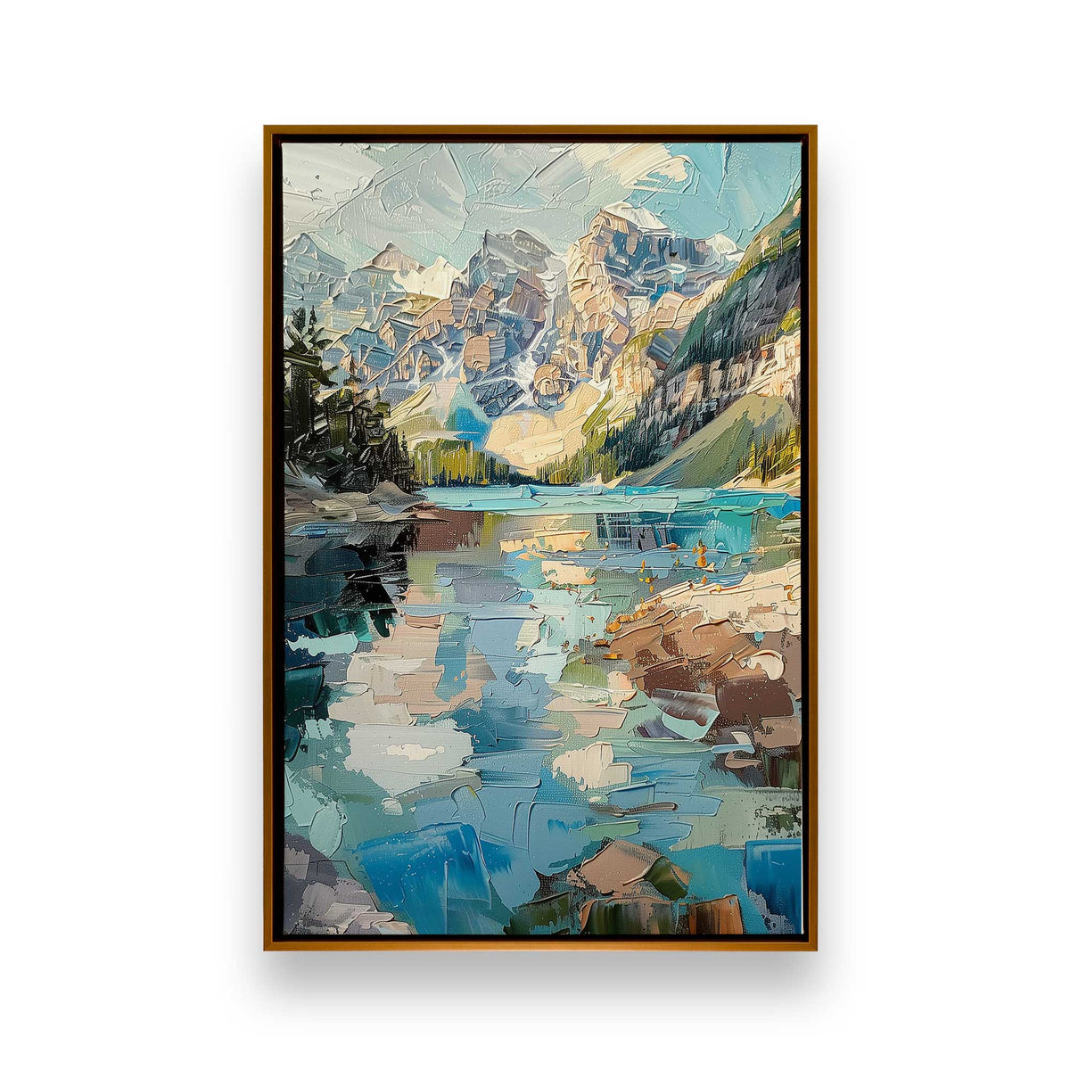 [Color:Polished Gold], Picture of art in a Polished Gold frame