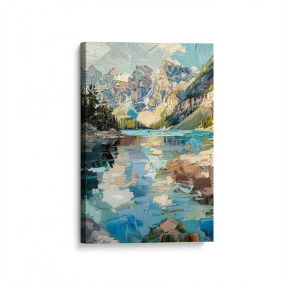 [Color:Stretched Canvas], Picture of art at an angle