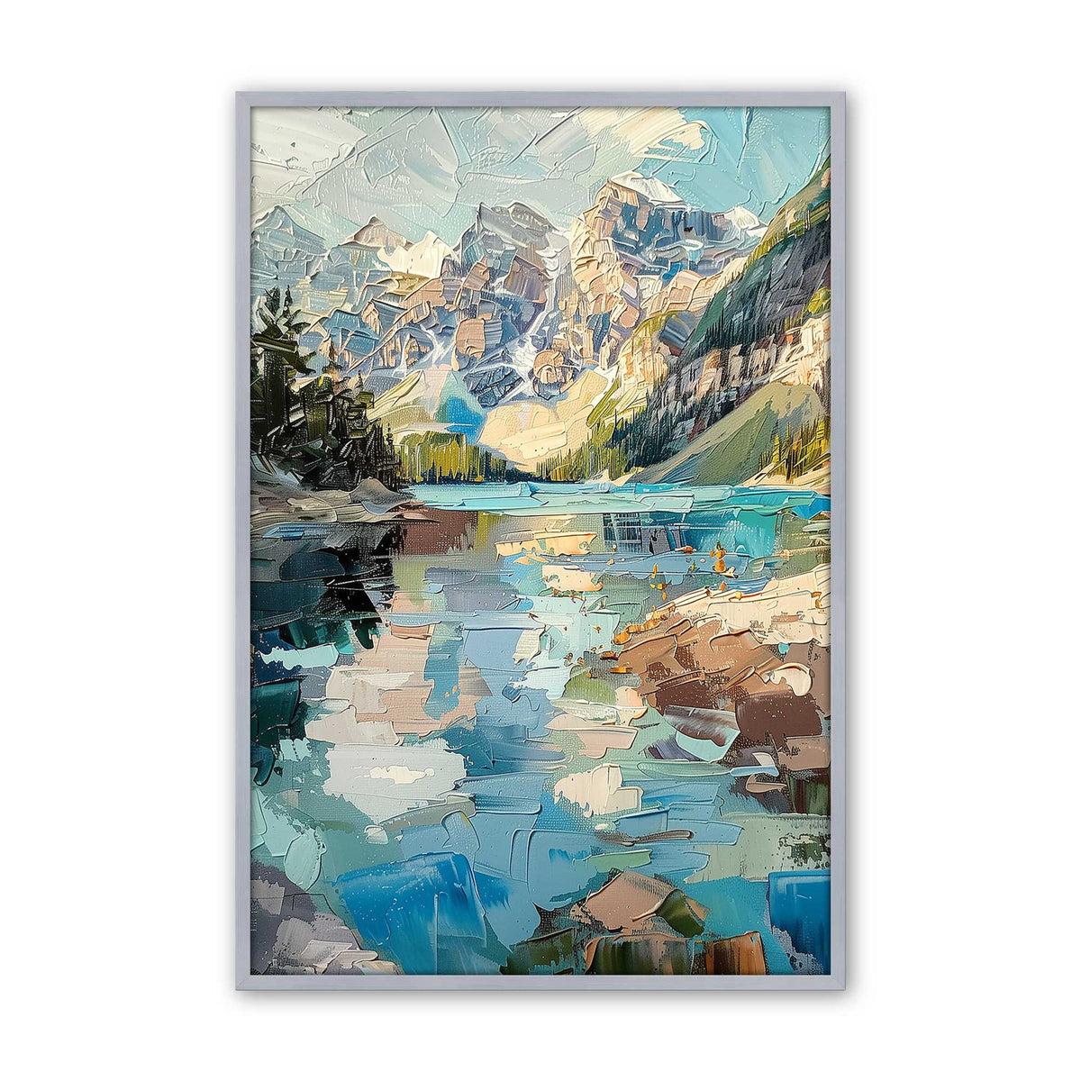 [Color:Polished Chrome], Picture of art in a Polished Chrome frame