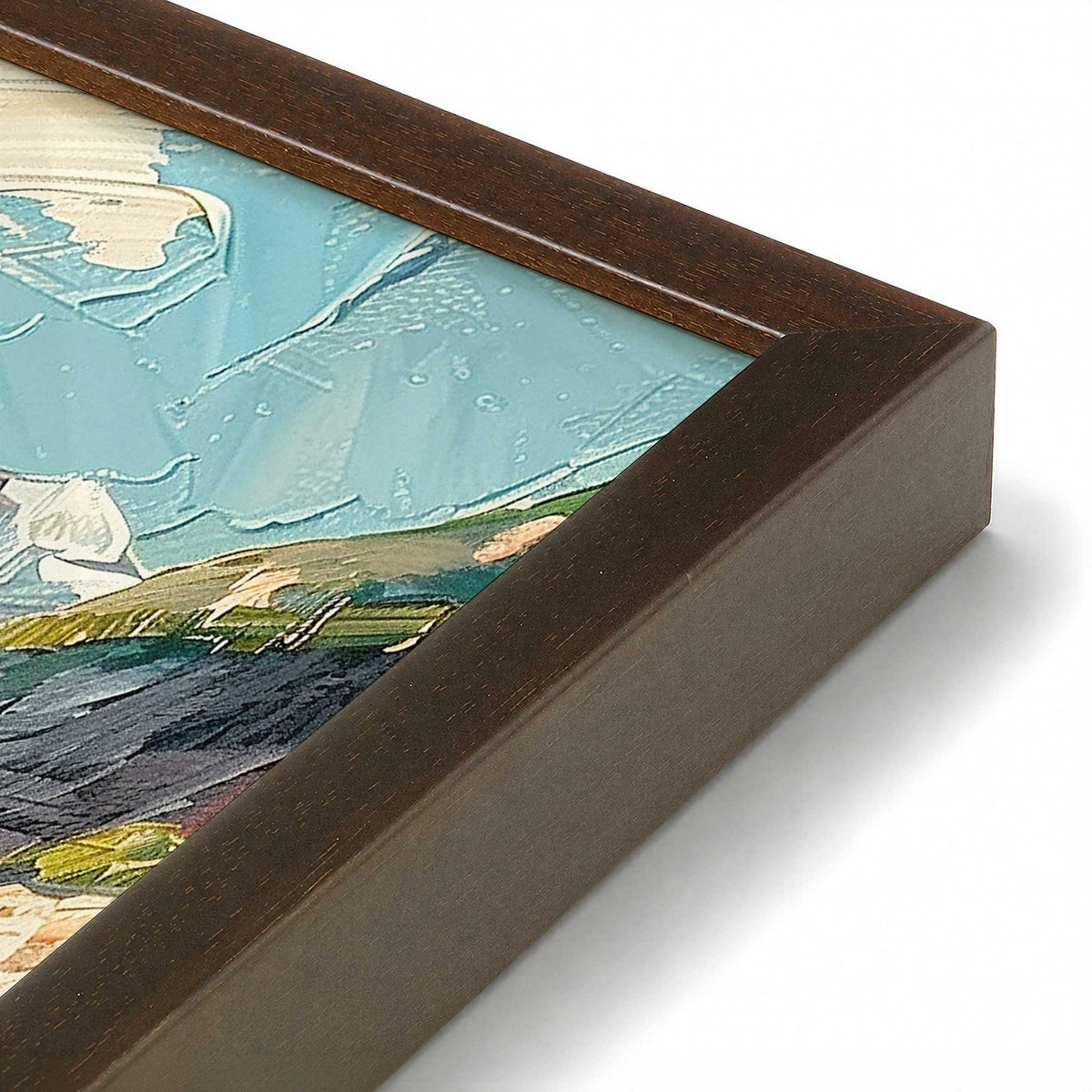 [Color:Belvinder Brown], Picture of art in a Polished Chrome frame at an angle