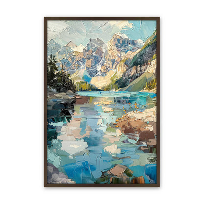 [Color:Belvinder Brown], Picture of art in a Polished Chrome frame