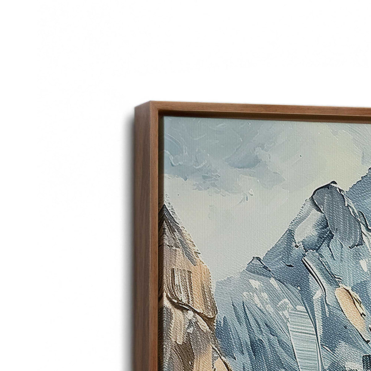 [Color:Walnut], Picture of art in a Walnut frame at an angle
