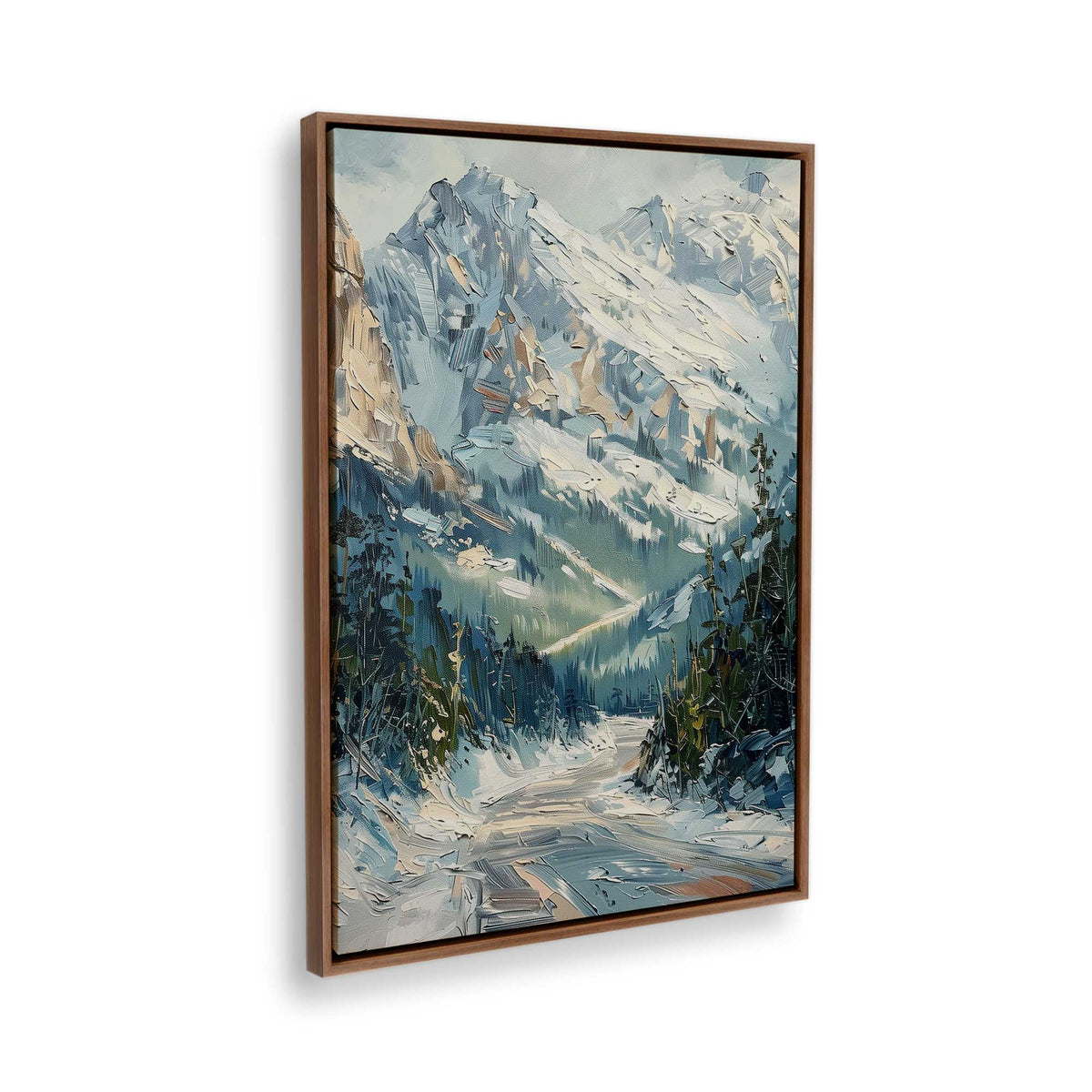 [Color:Walnut], Picture of the corner of the art