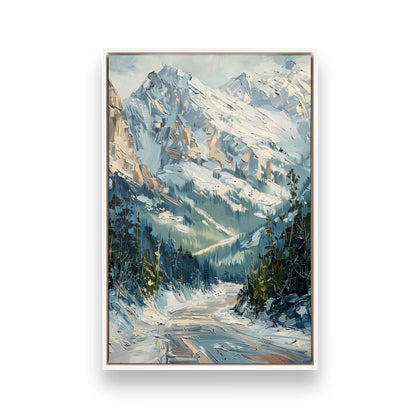 [Color:Opaque White], Picture of art in a White frame