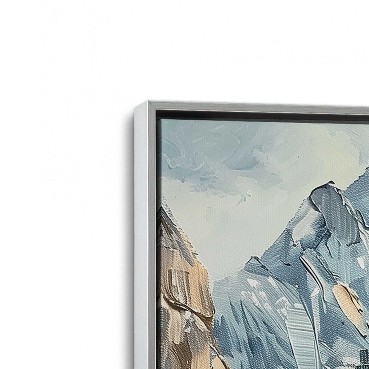 [Color:Polished Chrome], Picture of art in a Polished Chrome frame at an angle