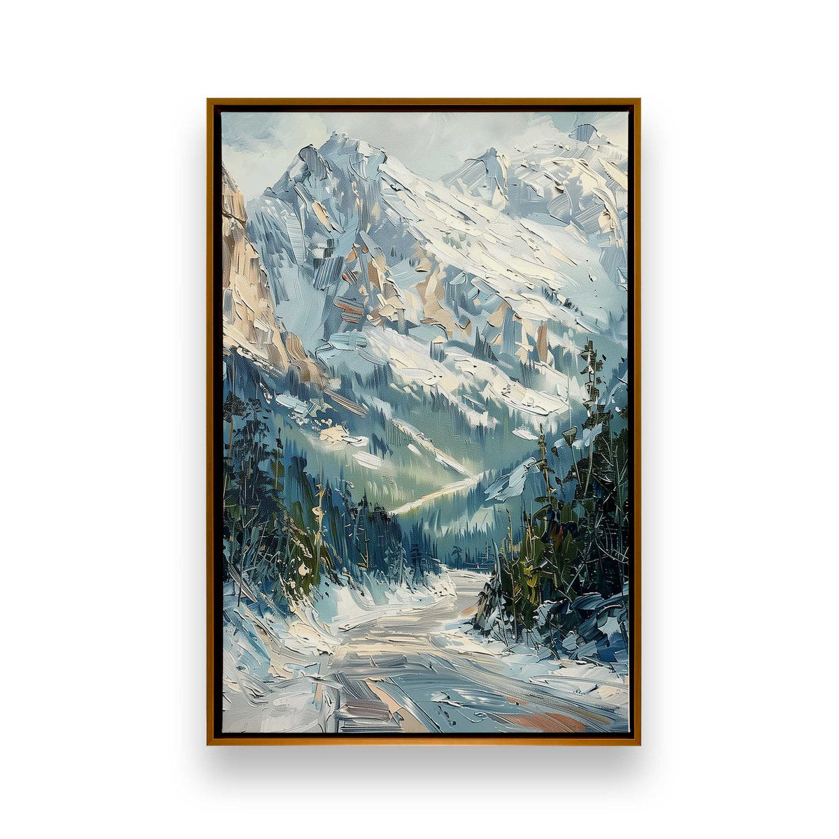 [Color:Polished Gold], Picture of art in a Polished Gold frame